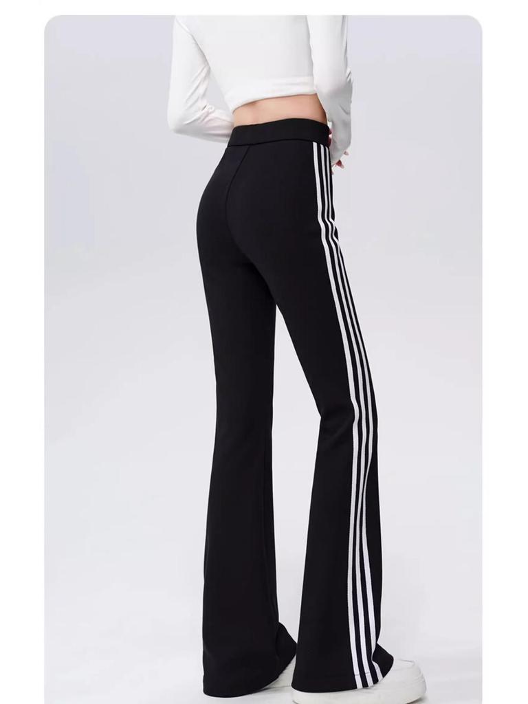 Women's 2025 Spring High-Waist Slimming Bodycon Flare Sweatpants