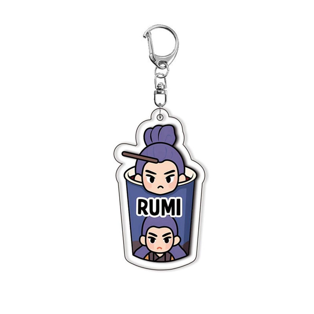Group Acrylic Double-Sided Keychain Anime Peripheral Backpack Pendant
