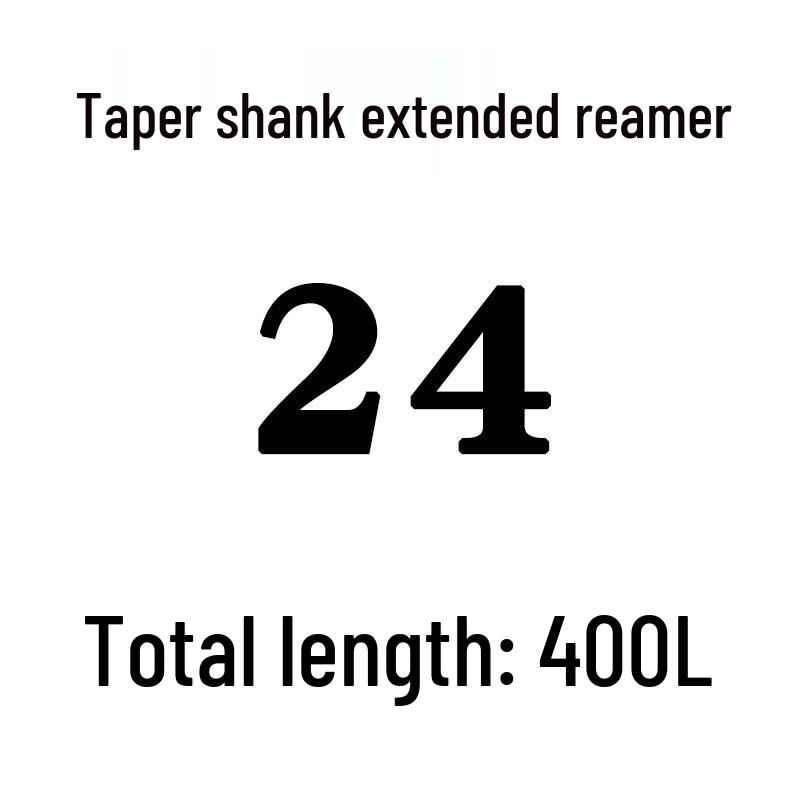 Extra Long High-Speed Steel Taper Shank Machine Reamer for Deep Holes, Sizes 16, 18, 20, 22, 24, 25, 30, 40