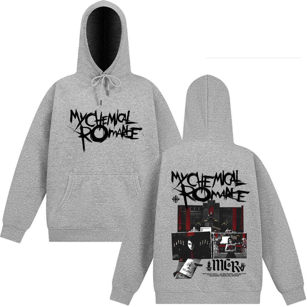 My Chemical Romance Harajuku Hoodie The Black Parade Punk Band Emo Pullover Long-sleeved Gothic Punk Hip-hop Sweatshirt Unisex