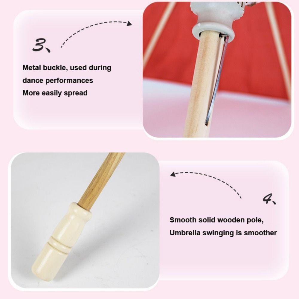 56cm Umbrella Fan Silk Cloth Classical Japan Style Umbrella Prop Dance Umbrella  Dance Performance