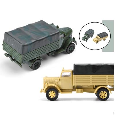 2x 1:72 4D Assemble Truck Simulation Chariot 80 Wheeled Collectibles Educational Toy