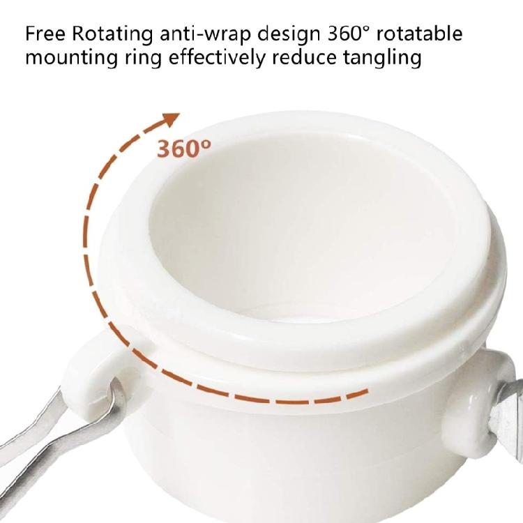 2lots Plastic Flag Clip Secure Swivels Mounting Prevents Tangling Weather Resistant Rings For Outdoor Flag Display