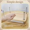 Book Press Bamboo Wood Book Binding Press Portable Flower Press Reusable Book Press Machine Multifunctional Bookbinding Press