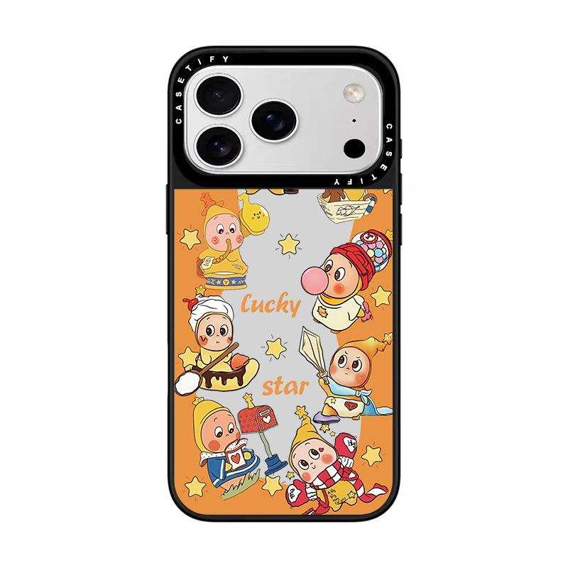 

Trendy Brand CS x Apple Black Mirror iPhone Case for iPhone 14 to 17 Pro Max 13 Pro