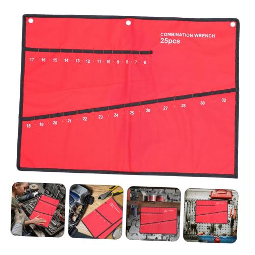 LIFKOME Repair Tool Storage Bundle Bag, Canvas Spanner Holder, Wrench Organizer Pouch, Oxford Cloth