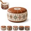 Fillable Design Ottoman Pouf Boho Pattern Storage Ottoman New Footstool Cover  Home Use