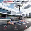 Katlanabilir Elektrikli Scooter HALO KNIGHT Çift Motorlu 52V28.8Ah NFC Kilidi T108