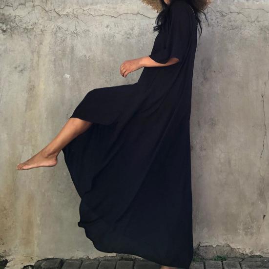 Bikini Cover Up Solid Color Split Summer Loose-fitting Sun Protection Beach