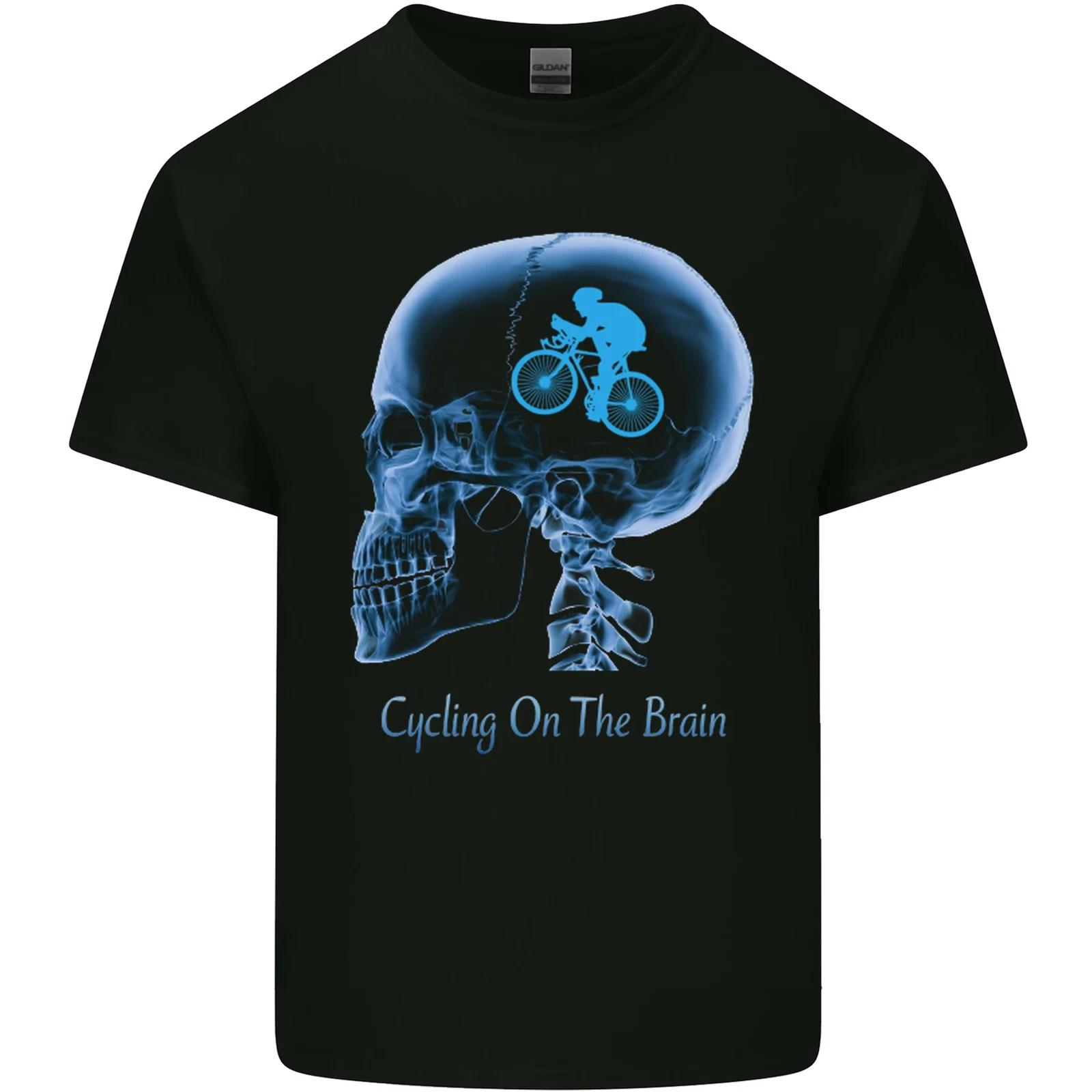 Cycling on the Brain Cyclist Bicycle Bike Kids T-Shirt Childrens S