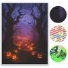Halloween Glowing Pumpkin Forest Diamond Painting Kit Handmade Diy Painting Home Decoration Painting