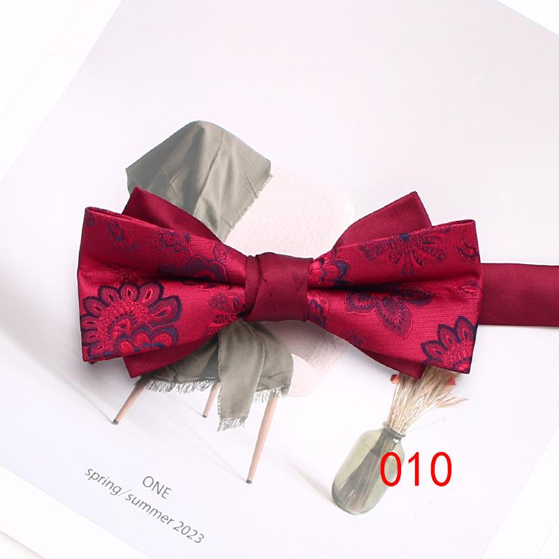 Rael Striped Bow Tie Plaid Polyester Bow Tie Men'S Casual Shirt Accessories Bow Tie