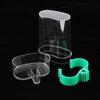 Bird Feeder Drinker, Clear Plastic &Water Dispenser, Fits Most Cage, Automatic Feeding for Parrot