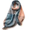 2025 Elegant Women's Striped Plaid Shawl – High-End Autumn/Winter Fashion Scarf
