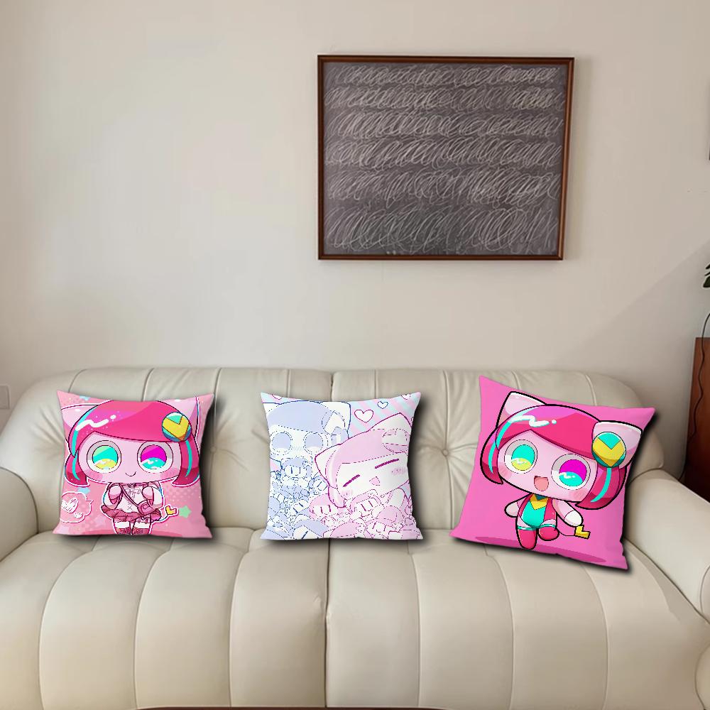 Cute P-Pepoyo Artist Producer Kawaii Music For Bedroom Car Coffee Shop Room Soft and Living Room Sofa Decorative Pillow Case