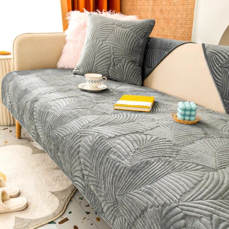 

Бархатный чехол для дивана, зимний утолщенный Нескользящий плюшевый диван, полное покрытие, полотенце, дышащая ткань для гостиной, дивана, мебели, чехла 70x70cm 1pcs