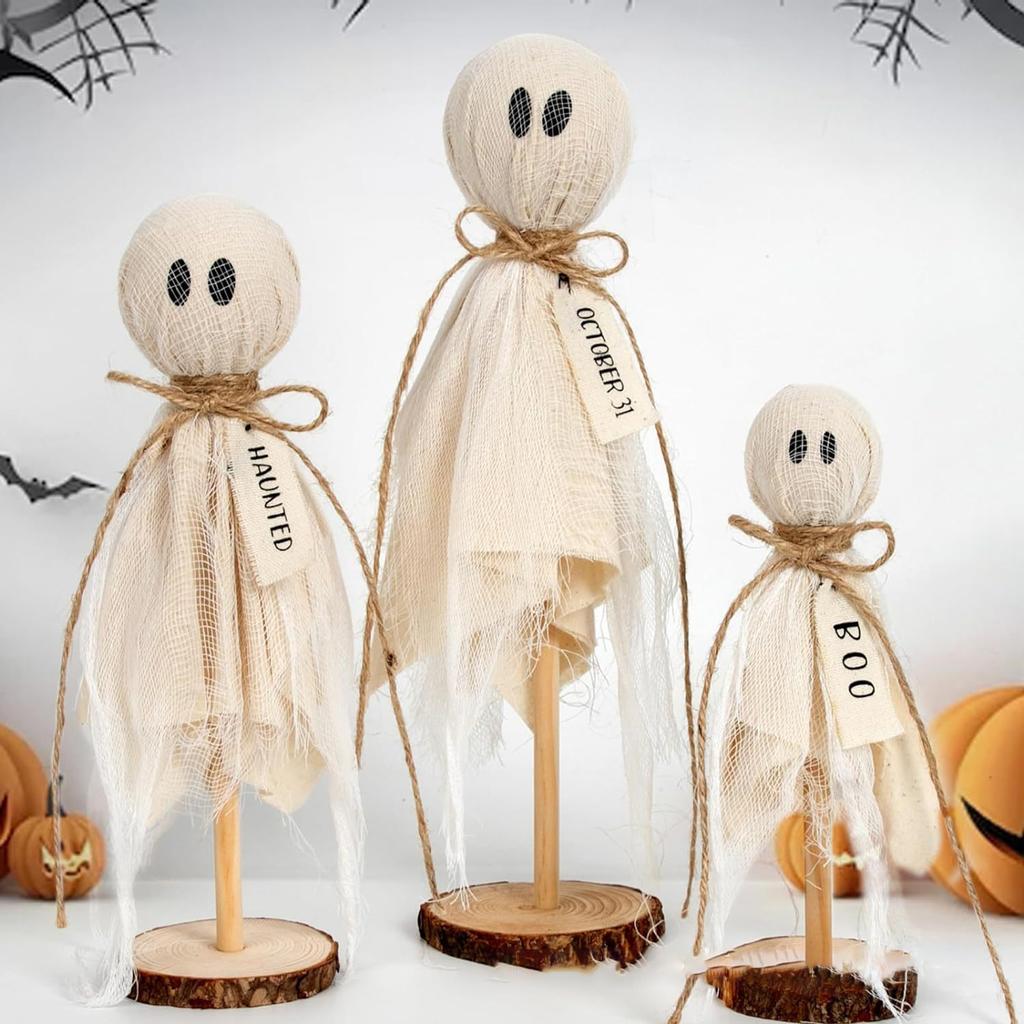 Geist Holzständer Handwerk Heimambiente Ornamente Gruselige Holzdeko für Indoor-Einkaufszentrum