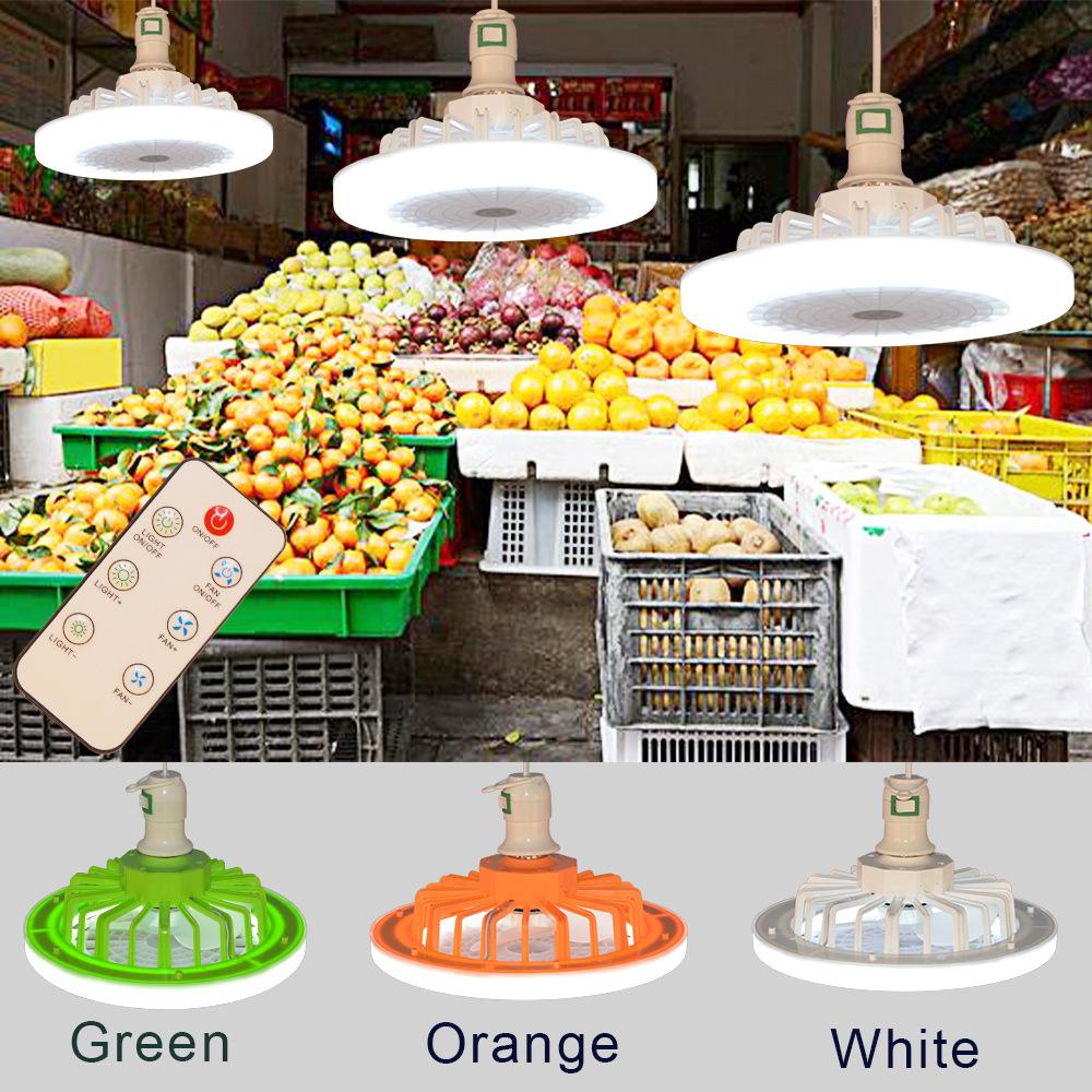 30W Ceiling Lamp Fan E27 With Remote Control Smart Silent Ceiling Fan Lamp 3 Colors For Home Living Room Lighting