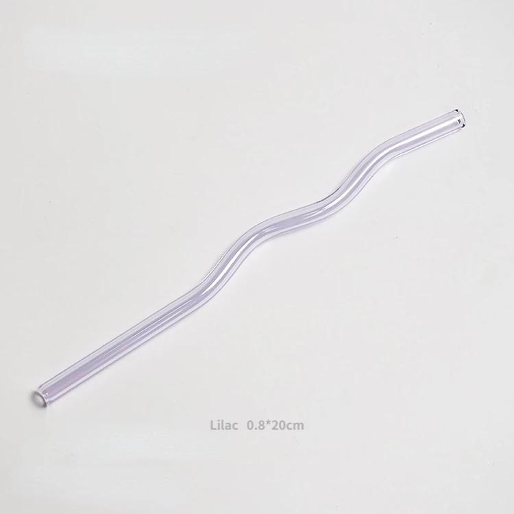 Reusable Glass Straw Long Stem Glass Straw Wholesale Straws Heat Resistant Glass Drinking Water Straws Eco Friendly Drinkware