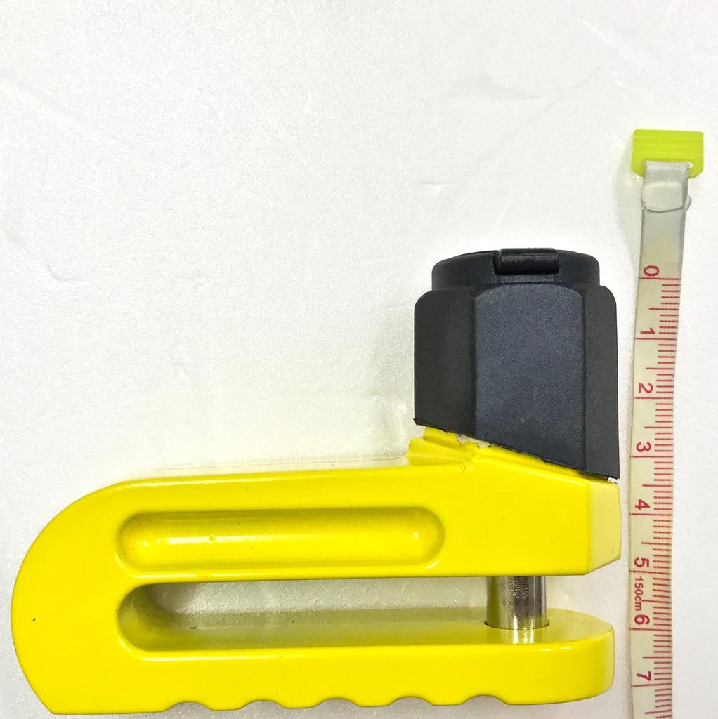KOMINE Motorcycle Reminder Disc Lock Yellow LK-114