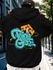 Mikina Street Art Graffiti, Pulovr s kapucí a potiskem písmen graffiti ze spreje, Unisex ležérní Streetwear s dlouhým rukávem, Hoody pro muže a ženy