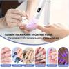 Mini UV LED Nail Lamp Portable Rechargeable Handheld Gel Nail Dryer Fast Curing Lightweight Design for Home Manicure