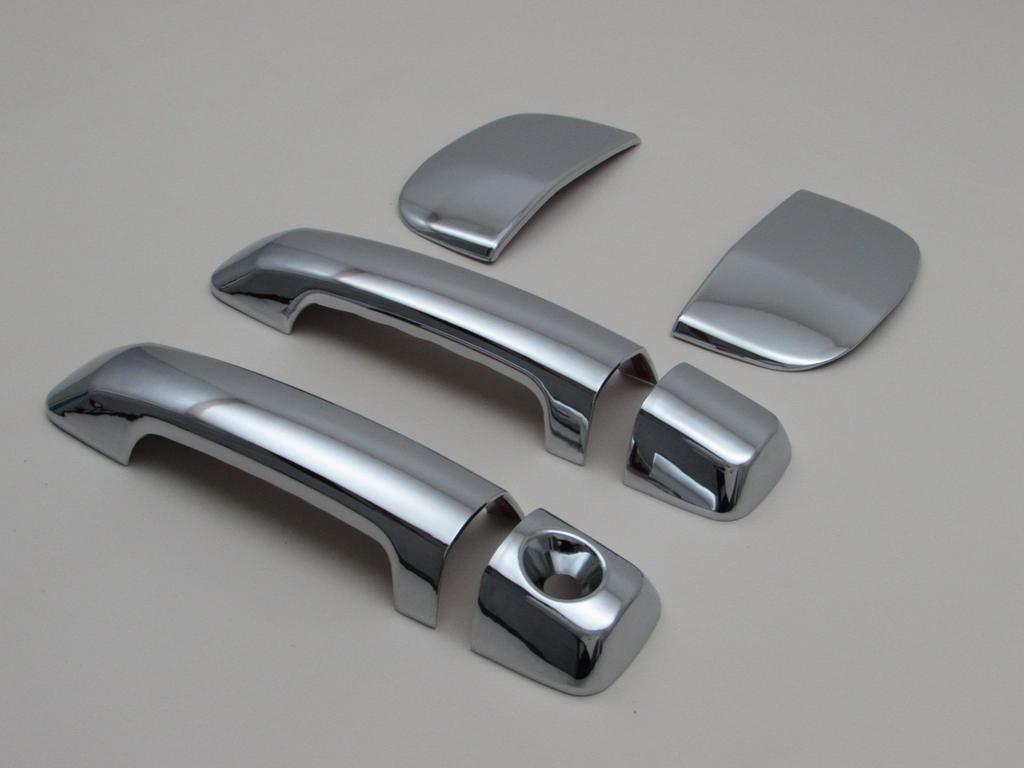 BRIGHTZ Chrome Door Handle for Toyota Tundra Double Cab and Later Part Number Covers/Knobs (2007 Models) [DHC-NOBU-302] (USA, 27614)