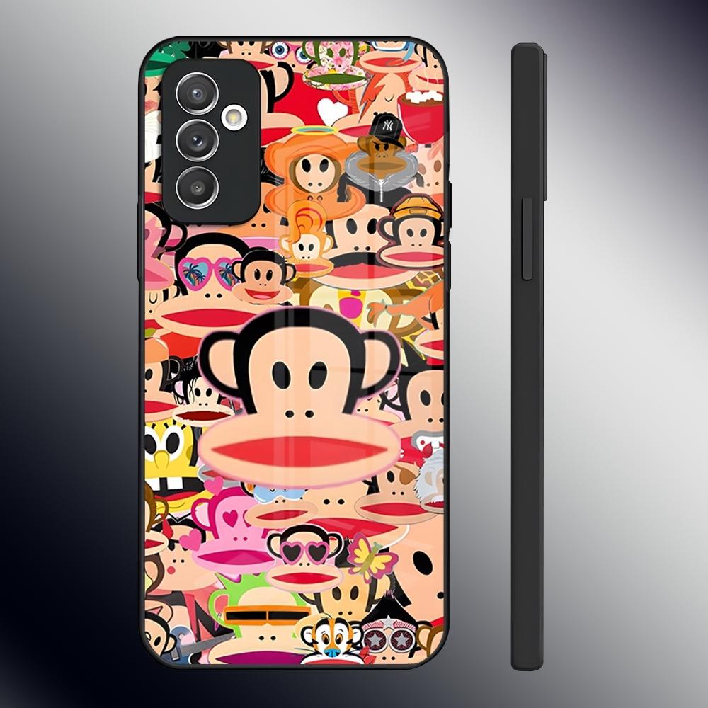 Fashion Logo P-Paul F-Frank Phone Case For Samsung S26 S24 Ultra S23 S22 S21 Fe S25 Plus A54 A34 A24 A53 A13 A16 Glass Cover