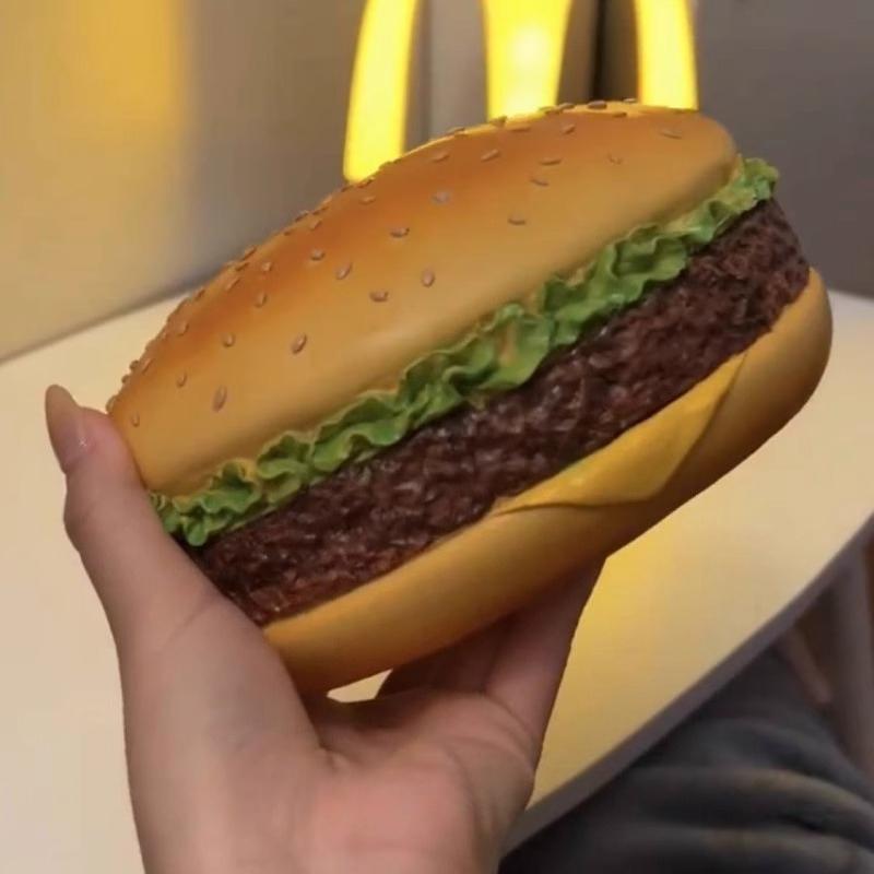 Runde Hamburger Taschentuchbox, Kreative Retro Wohnzimmer Papierbox, Lustige Heimdekorationsornamente