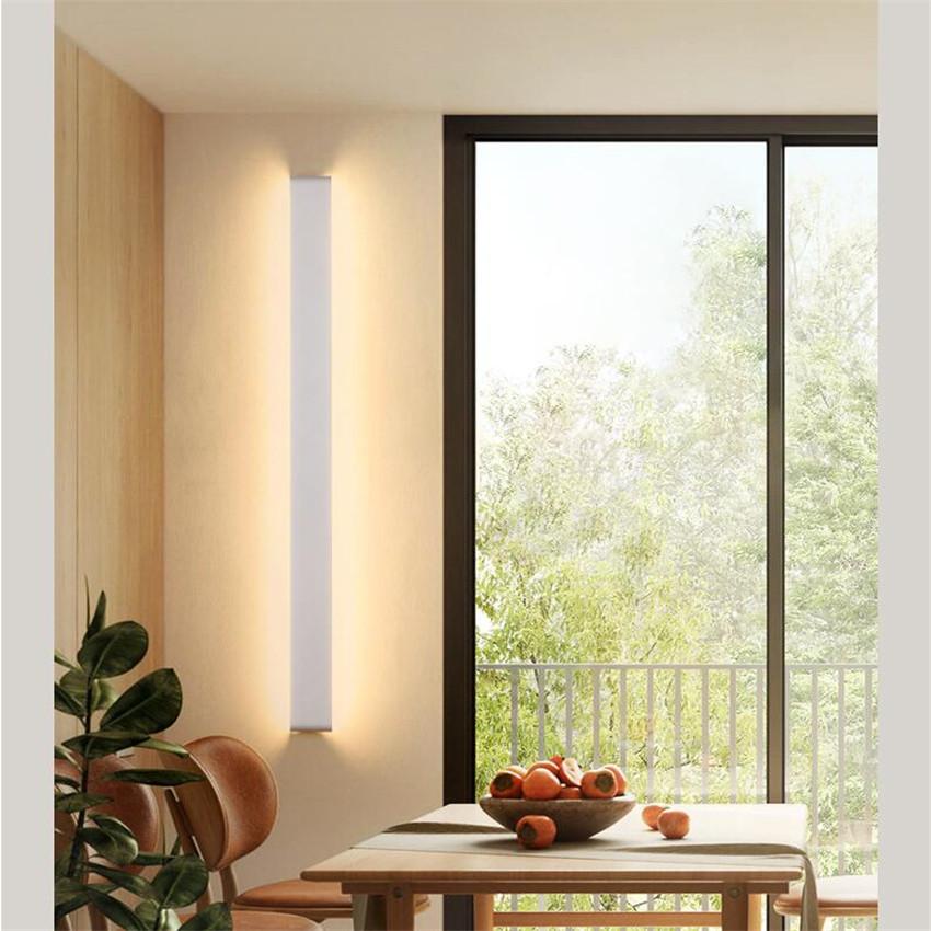 Wall Light Indoor LED 91 cm Warm White 3000 K Silver  Modern  Wall Light for Bedroom Living Room Hallway Stairs
