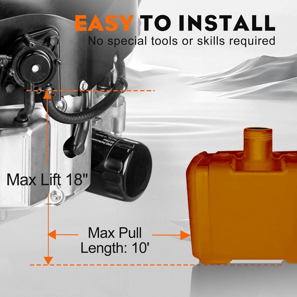 HIPA 24 393 04-S 24 393 16-S Fuel Pump Compatible With Kohler CH17-CH25 CV17-CV25 CH730-CH740 CV730-CV740 17HP-25HP Small Engine Fuel Pump Lawn Mower