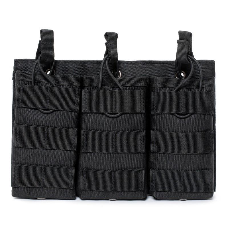 Taktische M4 Magazintasche Einzeln Doppel Dreifach Stapel Molle Kompatibel Leichtes Oxford-Gewebe Hüfttasche Airsoft Outdoor Nutzung