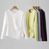 "2025 Autumn/Winter French Slim Fit Long Sleeve Women's Base Layer Tee”