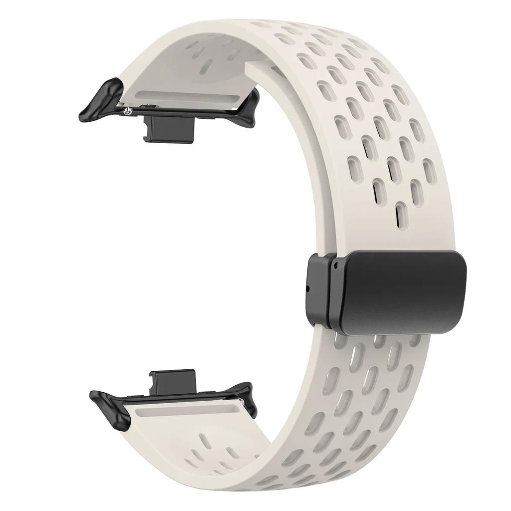 Silikonarmband für Redmi Watch 5 4 Magnetverschluss Sportarmband für Mi Band 9pro 8pro Correa Atmungsaktives Armband Zubehör