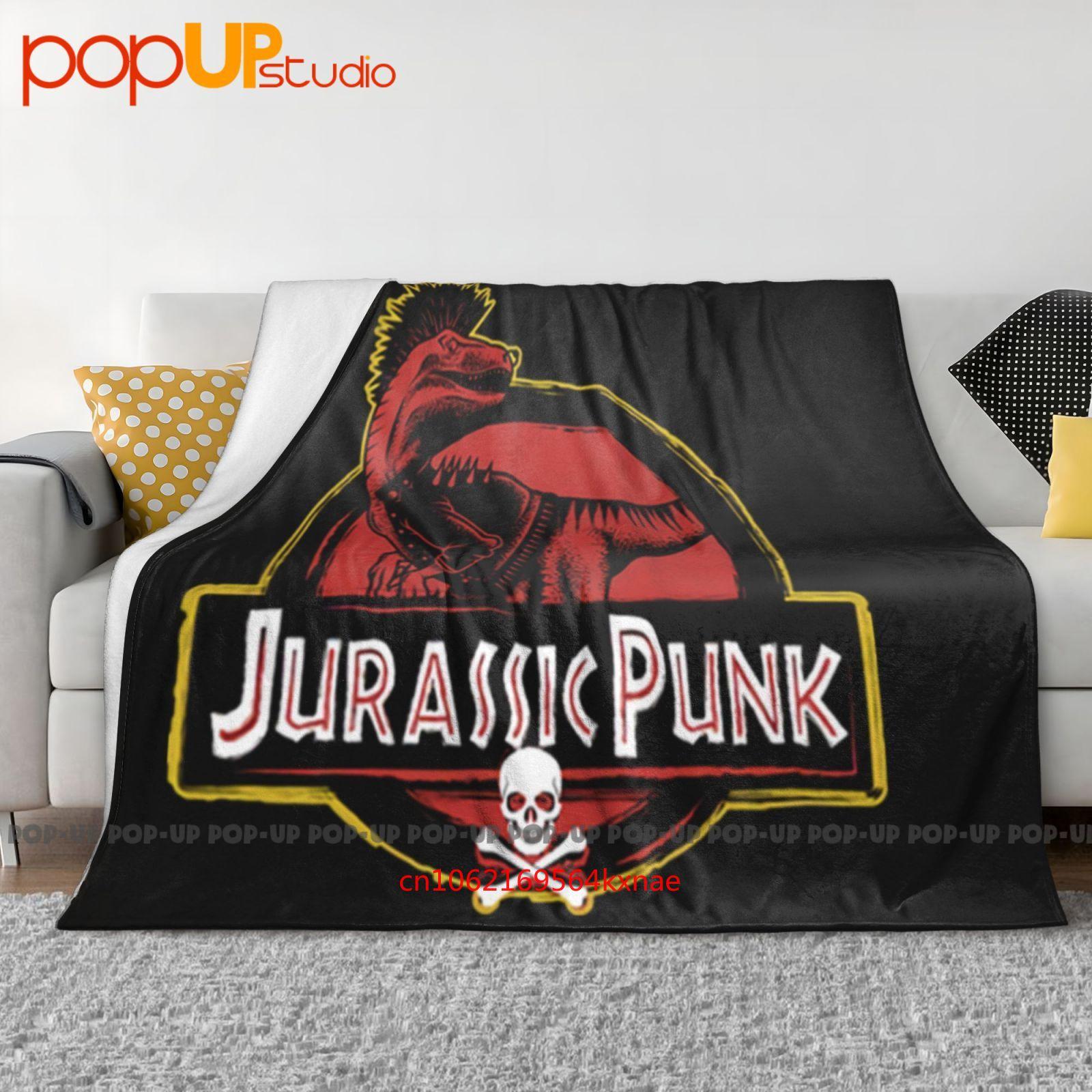 Jurassic Punk Park Movie Parody Dinosaur Music Punk Ultra-Soft Blanket Quilt Winter Sofa Cover Bed Covers 30x40in