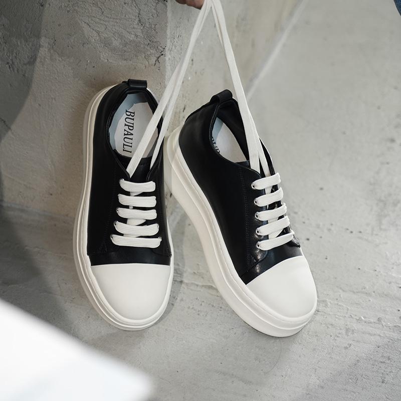 Fashion Genuine Leather Men's Upscale Casual Shoes Comfortable Vulcanize Shoes Luxury Brand Male Skateboard Footwear Versatile Sneakers