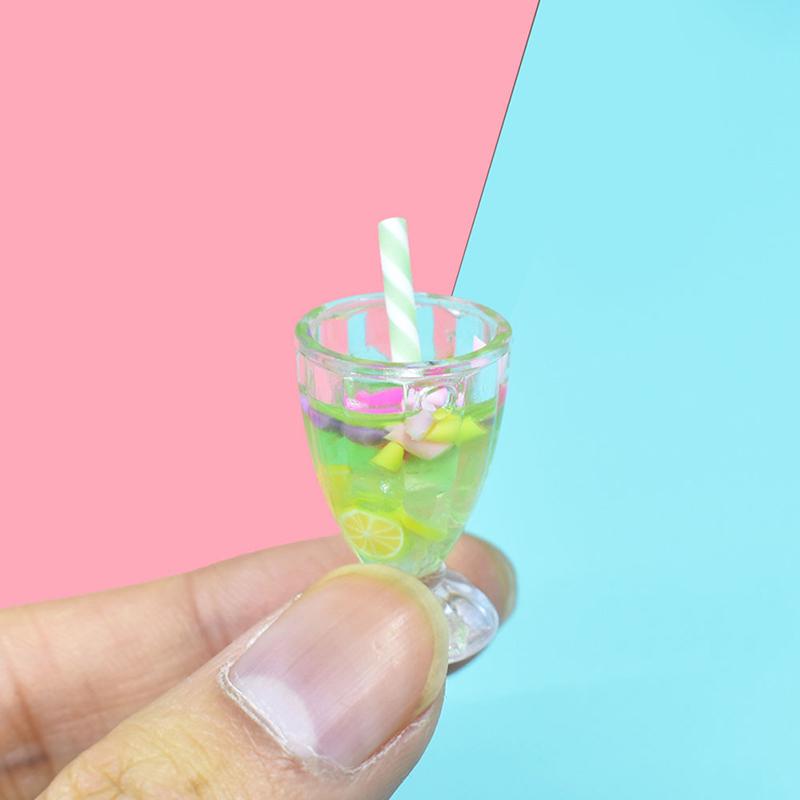 

1 шт. 1/6 кукольный домик, миниатюрная чашка для сока, кружки, детская кухня, имитация игровой еды