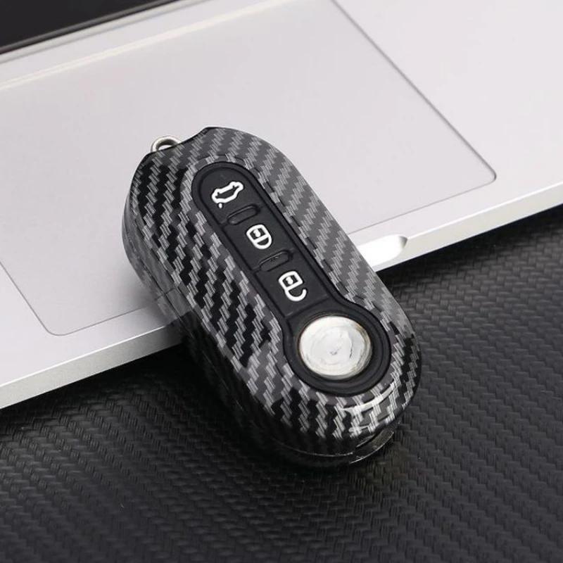 ABS- und Silikon-Klappschlüsselgehäuse für Fiat Ducato 500, 500L, Panda Grande, Punto, Lancia Musa – Autoschlüsselanhänger-Zubehör