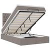 Maison Exclusive - Cadre de lit ottoman avec matelas taupe 120x200 cm tissu