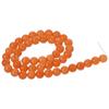 45 Stück Runde 8mm Perlen Orange Chalcedon Natur Edelsteinperlen Orange Perlen Ohrring