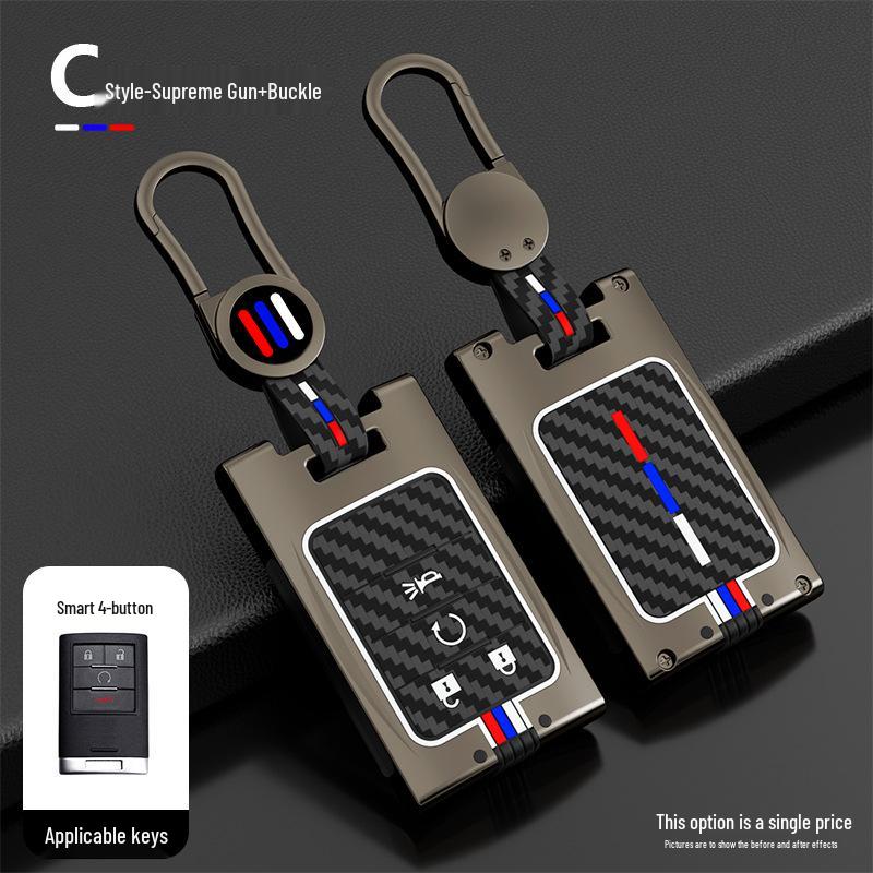 Cadillac Key Cover: Fits XTS, SRX, Escalade, ATS, SLS - Premium Shell for Older Models