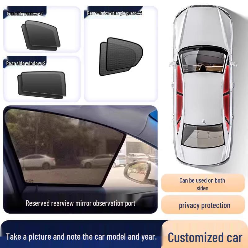 Nissan X-Trail Magnetické zatemňovací a tepelně izolační síťované závěsy