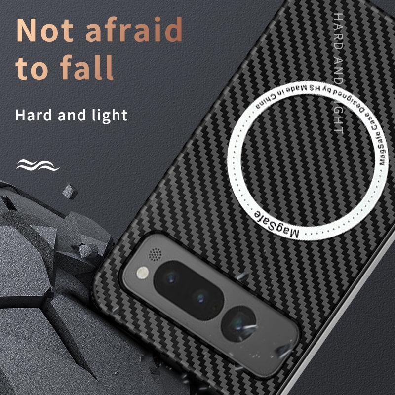 Google Pixel Fold Carbon Fiber Pattern Wireless Charging Case