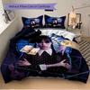Gothic Spider Web Portrait Print 3Pcs Bedding Setduvet Cover With 2 Bedropillowcase Home Birthday Gift