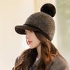 Women S Winter Warm Fleece Lined Baseball Cap For Big Head Korean Style Casual Hat