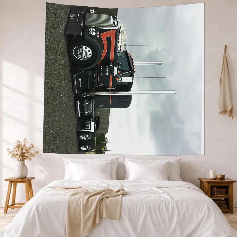 Kw Schwertransporter Wanddeko Wandteppich Kunst Für Haustier-Gedenken Geburtstag Hochzeitsparty Kulisse Familiengeschenk