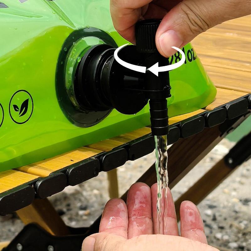 8L Camping Water Bag Portable Folding Water Storage Jug with Faucet Large Capacity Reusable Water Carrier for Outdoor Hiking Picnics BBQ
