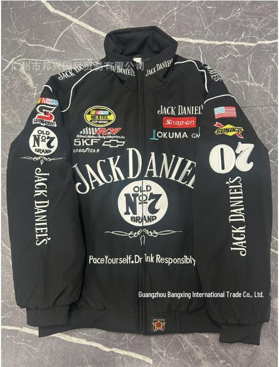 F1 Embroidery Racing & Cycling Suit - Retro American Style Jacket for Men & Women