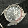 JAPAN VINTAGE SEIKO 5 AUTOMATIC 7019A MENS BLACK COLOR DIAL WATCH a701575-5