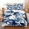 Camouflage Quilt Duvet Cover Set Full Size King Queen 3D Bedding Sets Pillowcase Linen Leopard Double Single Bed 220x240 200x200